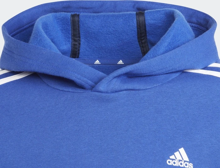 adidas Tiberio 3-Streifen Colorblock Hoodie semi lucid blue/white/medium grey heather (Junior)