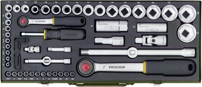 Proxxon Steckschlüsselsatz inkl. Koffer, 56-tlg.