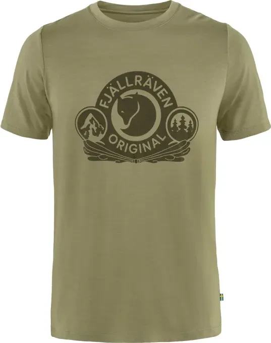 Fjällräven Abisko Wool Classic Funktionsshirt kurzarm light olive (Herren)