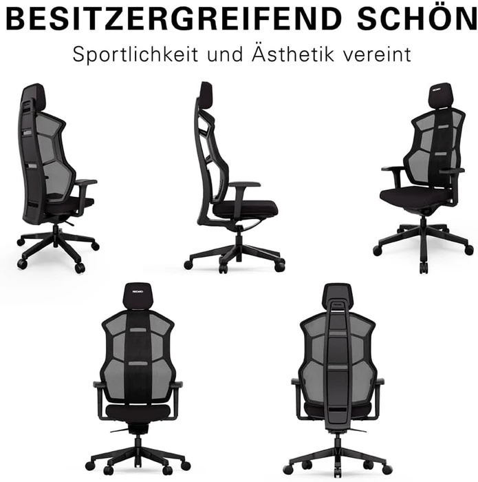 Recaro Aer Essential Gamingstuhl, Midnight Black