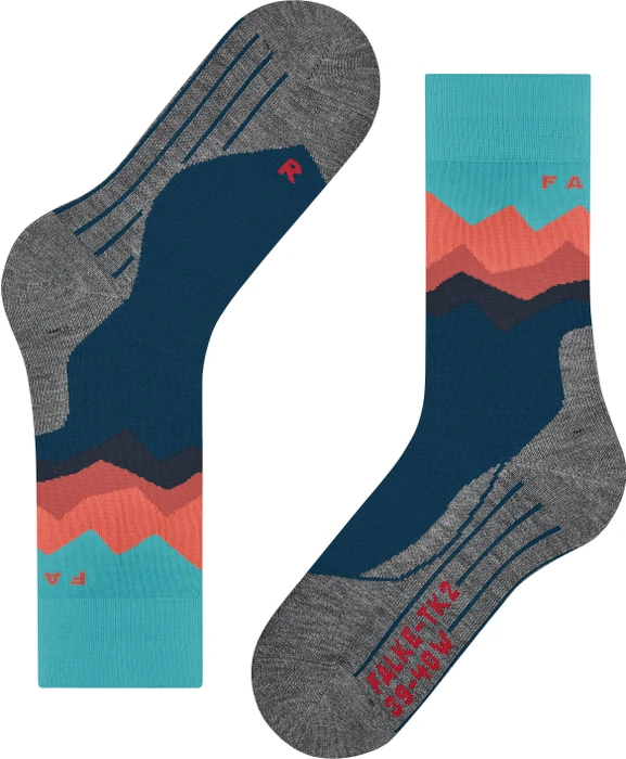 Falke TK2 Crest Wandersocken türkis (Damen)