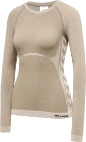 hummel CEA Seamless Tight Funktionsshirt langarm chateau grey (Damen)