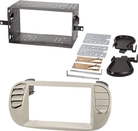Baseline Einbaurahmen 2-DIN für Fiat 500 2008-2015