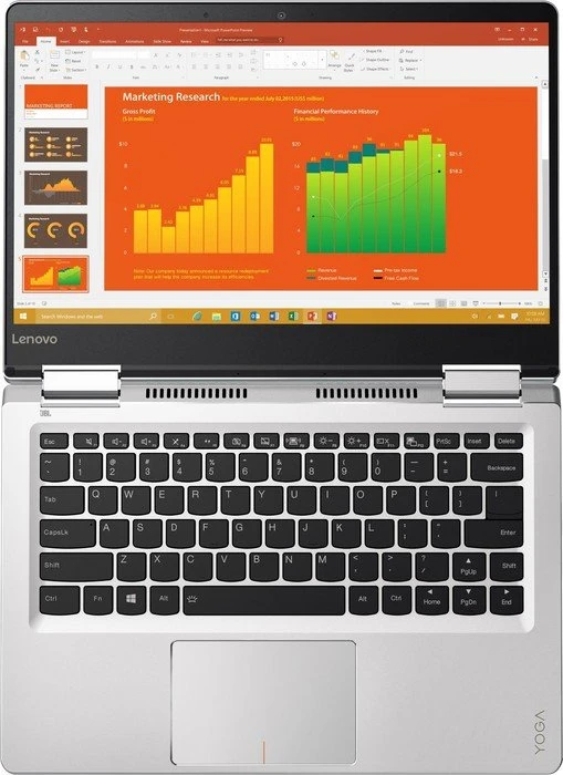 Lenovo Yoga 710-14ISK, Platinum Silver, Core i7-6500U, 8GB RAM, 256GB SSD, GeForce 940MX, DE