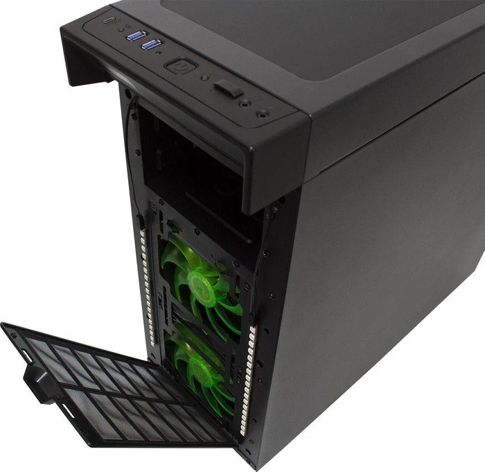 Nanoxia CoolForce 1 schwarz, schallgedämmt