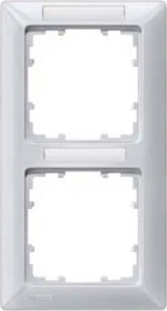 Siemens DELTA line Rahmen 2-Fach, 151x80mm, aluminiummetallic