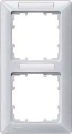 Siemens DELTA line Rahmen 2-Fach, 151x80mm, aluminiummetallic