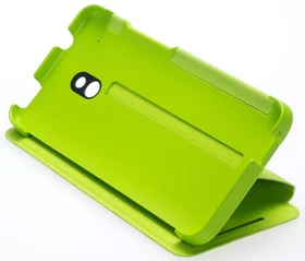 HTC HC-V851 Double Dip Flip Case für One Mini grün
