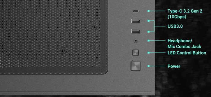 Antec CX60M ARGB, weiß, Glasfenster