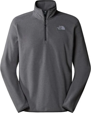 The North Face 100 Glacier Fleece 1/4 Zip Funktionsshirt langarm tnf medium grey heather (Herren)
