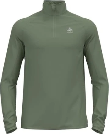 Odlo Carve Light Half Zip Funktionsshirt langarm matte green (Herren)