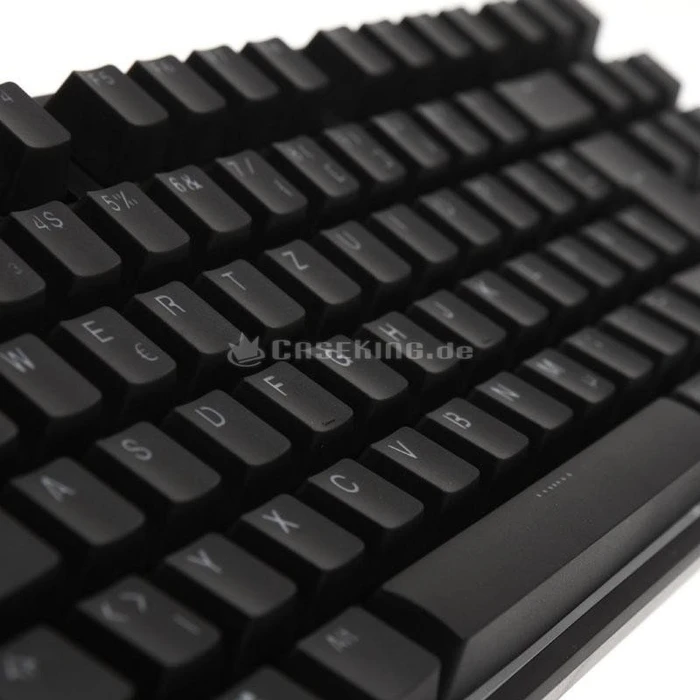 Ducky One TKL PBT schwarz, LEDs blau, MX BROWN, USB, DE