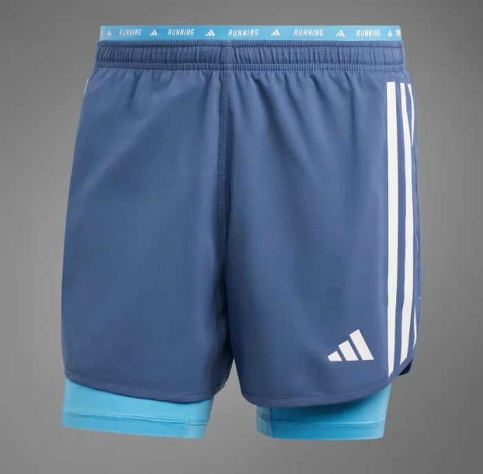 adidas Own The Run 3-Streifen 2-in-1 Laufhose kurz (Herren)