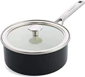 KitchenAid CC003288-001 Steel Core Enamel Stielkasserolle 20cm onyx schwarz