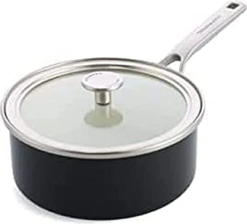 KitchenAid CC003288-001 Steel Core Enamel Stielkasserolle 20cm onyx schwarz