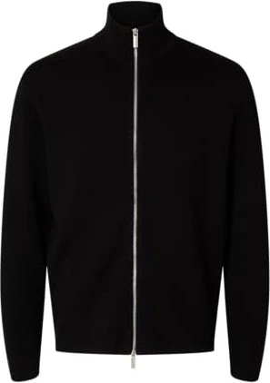 Selected Relaxed Fit Strickjacke schwarz (Herren)
