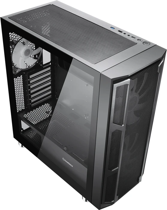 GameMax F15-M Mesh, Glasfenster