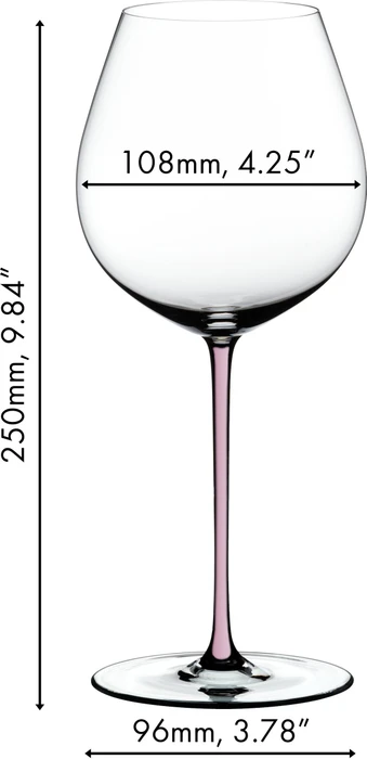 Riedel Fatto A Mano Pinot Noir Rotweinglas rosa