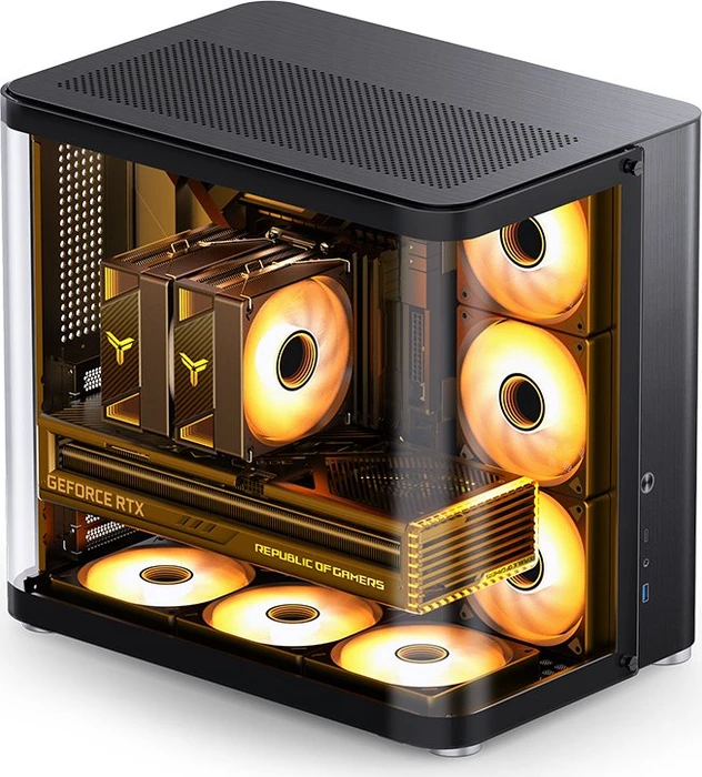 Jonsbo TK-2 2.0 Black, Glasfenster
