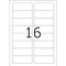 Herma Namensetiketten Acetatseide, 88.9x33.8mm, ablösbar, weiß, 20 Blatt (320 Etiketten) Vorschaubild