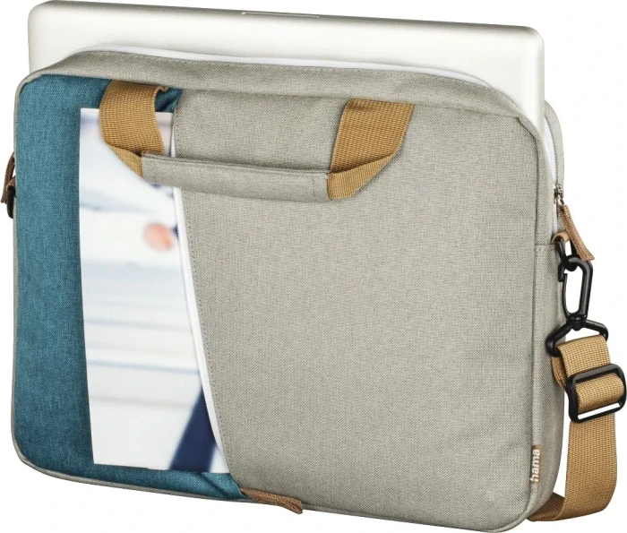 Hama Florenz Notebook Tasche 13.3" grau/petrol