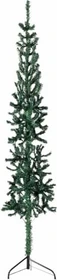 vidaXL Künstlicher Weihnachtsbaum halbrund schlank grün, 180cm