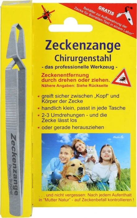 Pharma Brutscher Geriffelte Zeckenzange