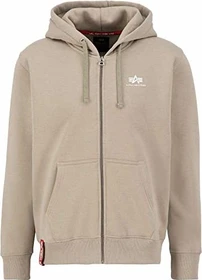Alpha Industries Basic Zip SL Hoodie vintage sand (Herren)