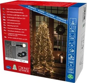 Konstsmide Micro Lichterkette Baummantel 240cm LED 660x warmweiß