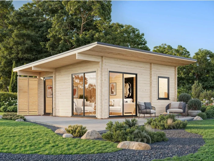 Palmako Cecilia 27.2m² Gartenhaus natur