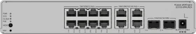 Huawei eKit SME Network eKitEngine S310S Series Desktop Gigabit Managed Switch, 12x RJ-45, 2x SFP+, 125W PoE++ (S310S-8P4UN2X / 98012849-001)