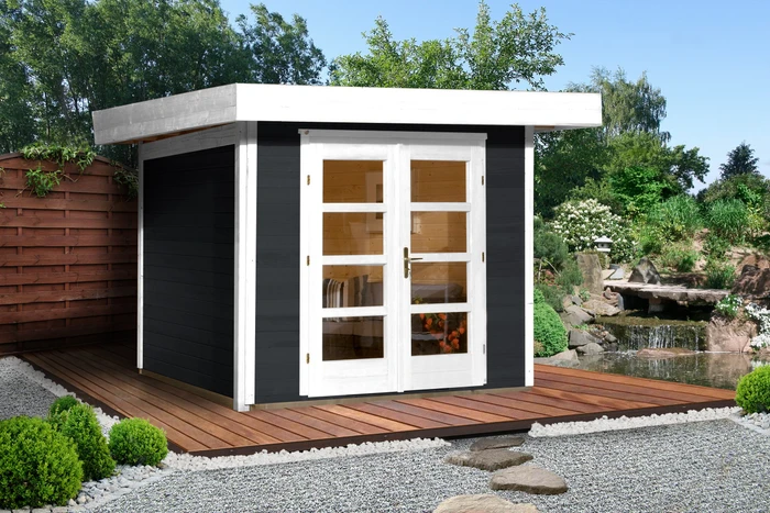 Weka 126+ 295x301cm Gartenhaus anthrazit