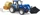 Bruder New Holland T5.120 mit Frontlader, Ladekasten, Gabeln und Rundballen (02187)