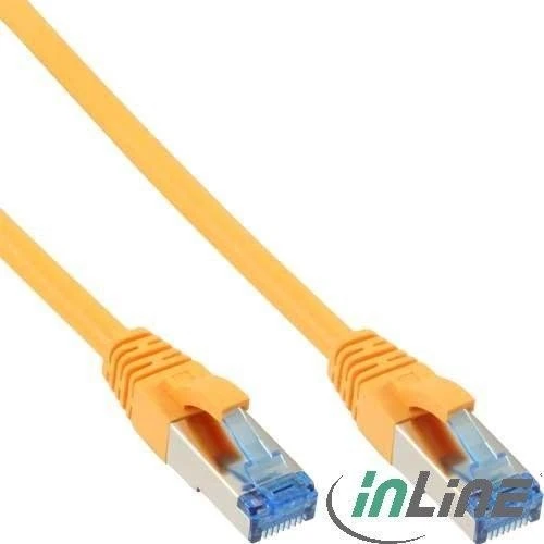 INLINE Patchkabel, S/FTP (PiMf), Cat,6A, 500MHz, halogenfrei, Kupfer, gelb, 5m Image