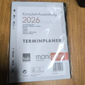 bsb-obpacher Kalender Kompakt Ersatzeinlage Komplett-Ausstattung, A5