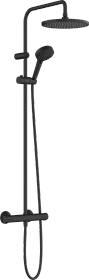 Hansgrohe Vernis Blend Showerpipe 240 1jet mit Thermostat Duschsystem mattschwarz
