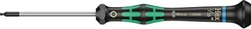 Wera Kraftform Micro 2052 zöllig Elektroniker Innensechskant Schraubendreher zöllig, 1/16"x60mm