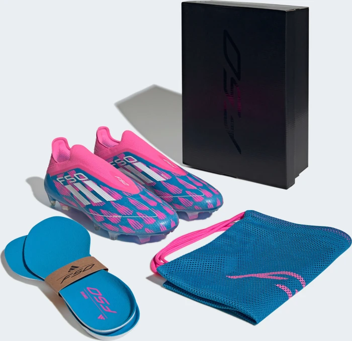 adidas F50 Elite Laceless FG solar blue/cloud white/solar pink