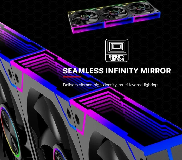 Xilence Gaming Series XF072 ARGB, schwarz, 120mm, 3er-Pack