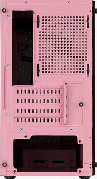 AeroCool Trinity Mini Pink, rosa, Lüfter LED RGB, Glasfenster