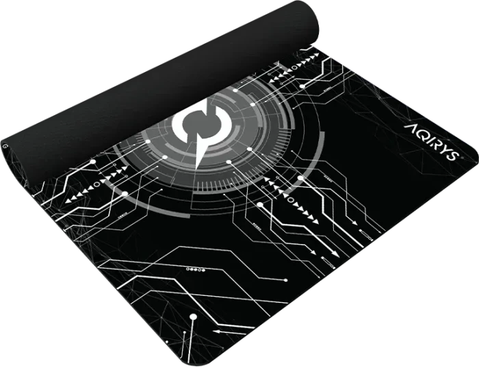 Aqirys Gruis XL Mouse Pad, 900x400mm, Motiv schwarz/weiß