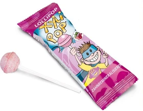 Miradent XyliPOPs Zahnremineralisierung Zahnpflege Lollipop Erdbeere, 36g (6x 6g)