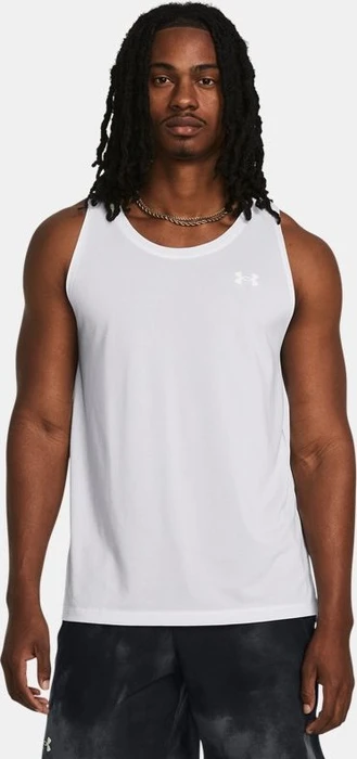 Under Armour Launch Funktionsshirt ärmellos white/reflective (Herren)