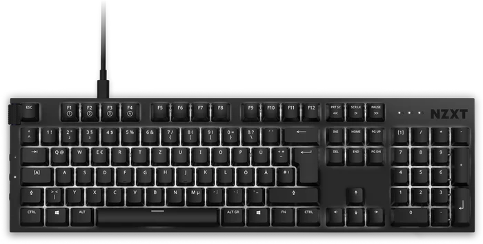 NZXT Function, matt, LEDs RGB, hot-swap, schwarz, Gateron RED, USB, DE