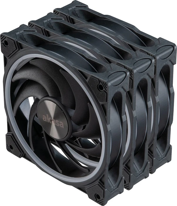 Akasa Soho AR, schwarz, 120mm, 3er-Pack