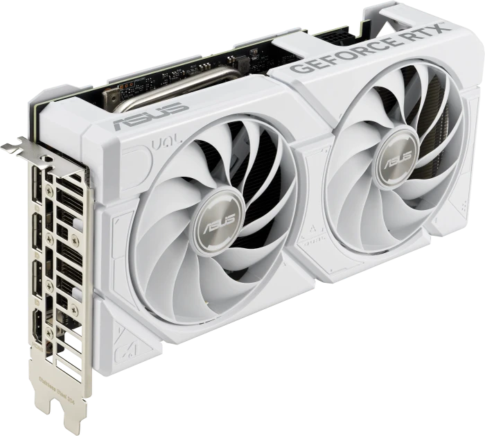 ASUS Dual GeForce RTX 4070 SUPER EVO White, DUAL-RTX4070S-12G-EVO-WHITE, 12GB GDDR6X, HDMI, 3x DP