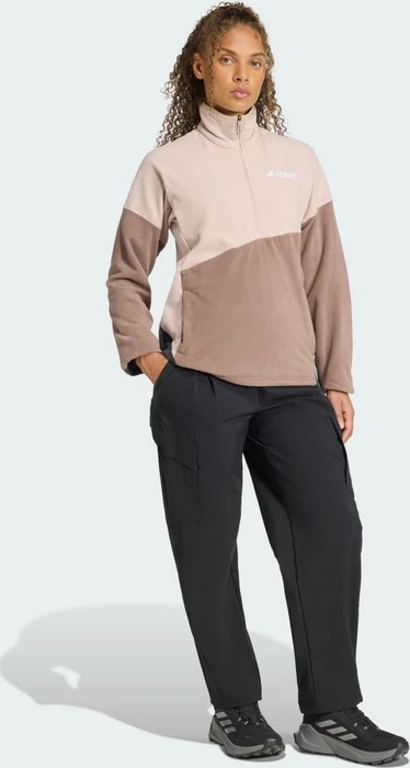adidas Terrex Multi Climawarm Fleece Funktionsshirt langarm wonder taupe/trace brown (Damen)