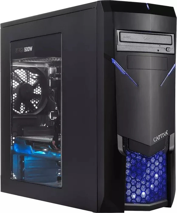Captiva Advanced Gaming I54-780, Core i5-9400F, 8GB RAM, 240GB SSD, 1TB HDD, Radeon RX 5600 XT