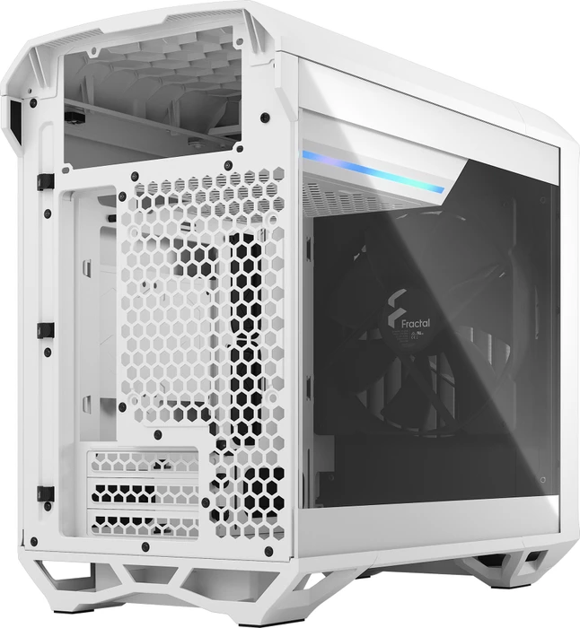 Fractal Design Torrent Nano White TG Clear Tint, Glasfenster, Mini-ITX