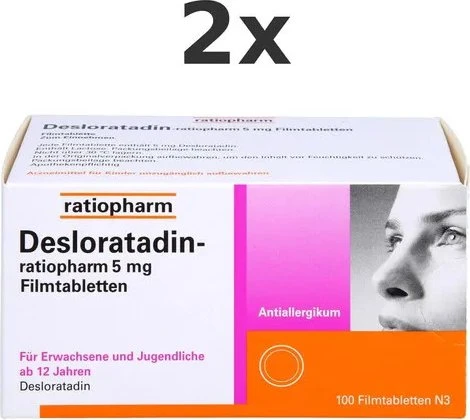 Desloratadin-ratiopharm 5mg Filmtabletten, 100 Stück
